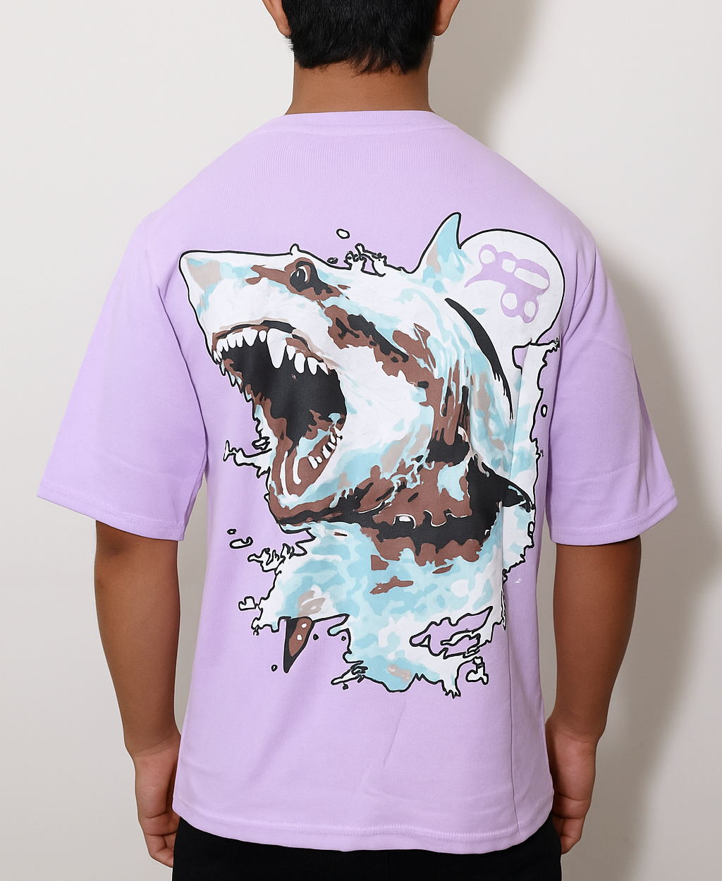 puff-printed oversized t-shirt