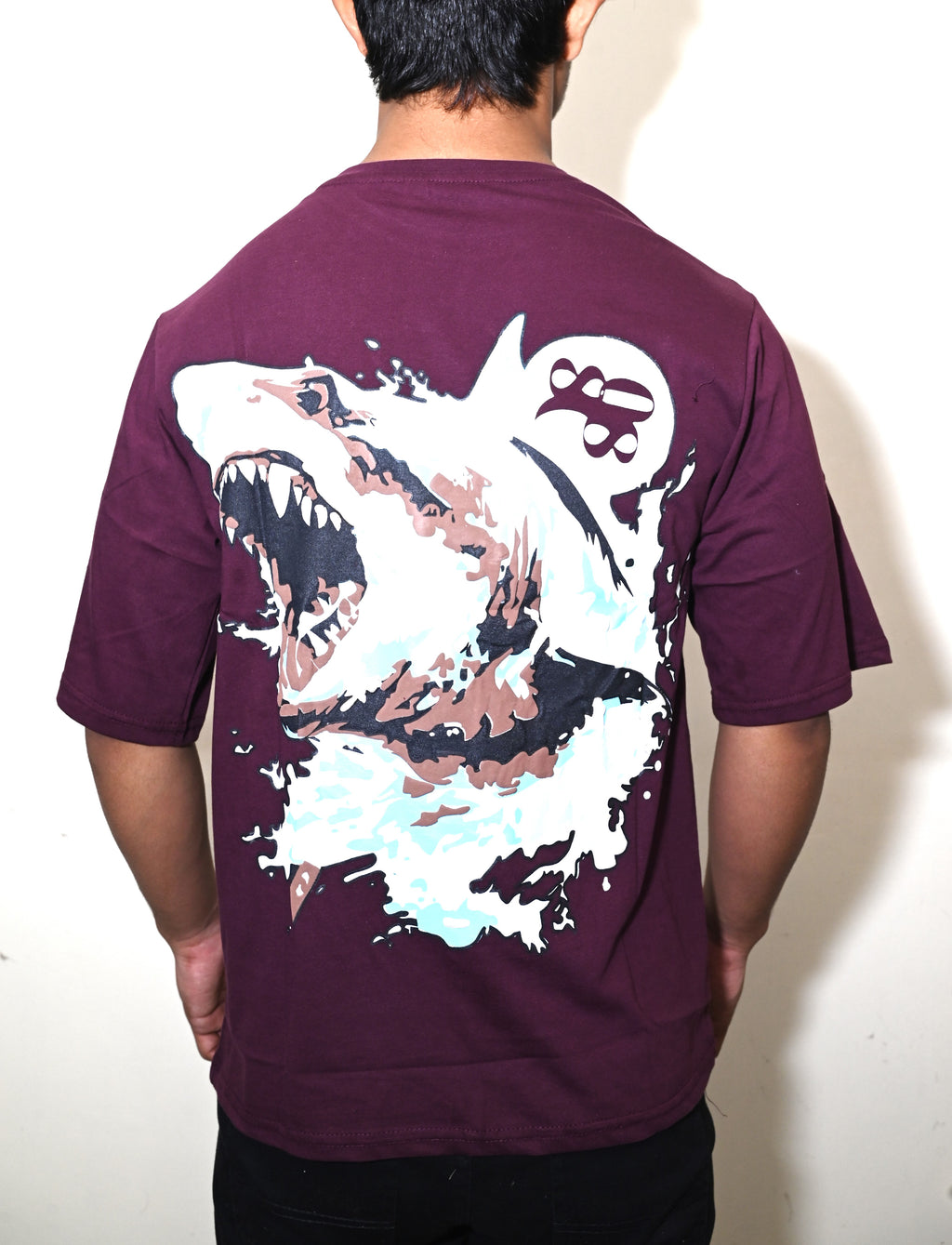 puff-printed oversized t-shirt